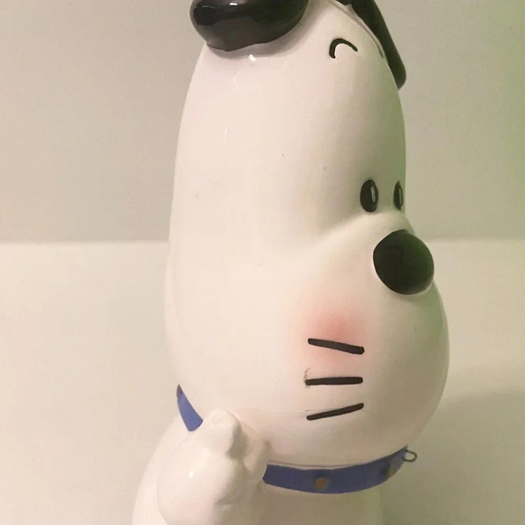 Vintage Ceramic Dog Coin Bank Victor Musical  Industries Inc 6.5 Inch Figurine - Picture 15 of 16